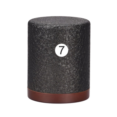 Harfington Uxcell Round Number Stickers, 13mm Dia Number 7 Coated Paper Label 15 Sheets 1980pcs, Black Word/White Background