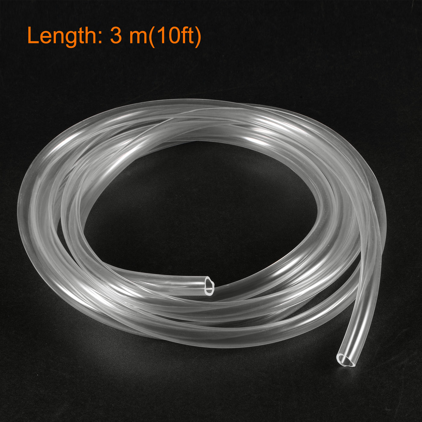 Harfington PVC Vinyl Tubing,  Plastic Pipe Air Water Hose with Clamps