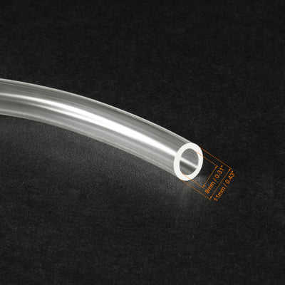 Harfington PVC Vinyl Tubing,  Plastic Pipe Air Water Hose with Clamps