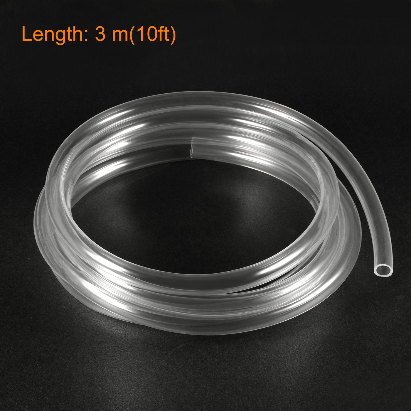 Harfington PVC Vinyl Tubing,  Plastic Pipe Air Water Hose with Clamps