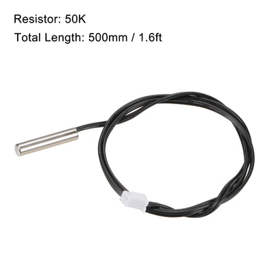 Harfington Temperature Sensor Probe, NTC Thermal Sensor Probe Digital Thermometer Extension Cable