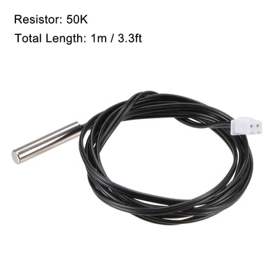 Harfington Temperature Sensor Probe, NTC Thermal Sensor Probe Digital Thermometer Extension Cable