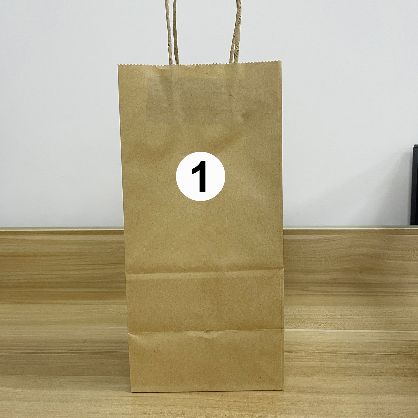 uxcell Uxcell Round Number Stickers, 38mm Dia Number 1-20 Self Adhesive PVC Label Waterproof Black Word(White Background)