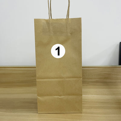 Harfington Uxcell Round Number Stickers, 38mm Dia Number 1-20 Self Adhesive PVC Label Waterproof Black Word(White Background)