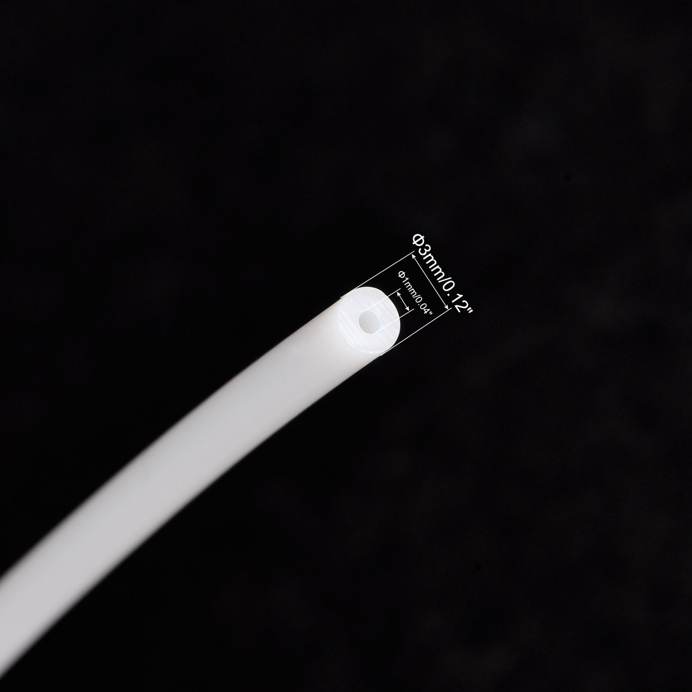 uxcell Uxcell PTFE Tubing Hose Multifunctional Insulating High Temperature Tube Pipe