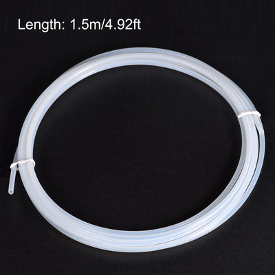 Harfington Uxcell PTFE Tubing Hose Multifunctional Insulating High Temperature Tube Pipe