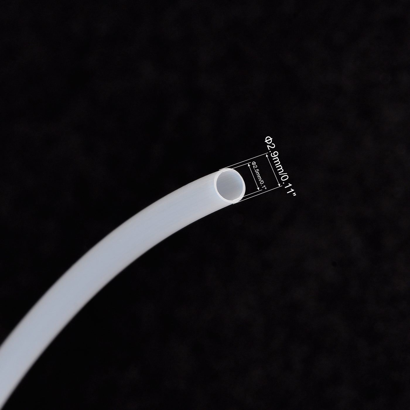 uxcell Uxcell PTFE Tubing Hose Multifunctional Insulating High Temperature Tube Pipe