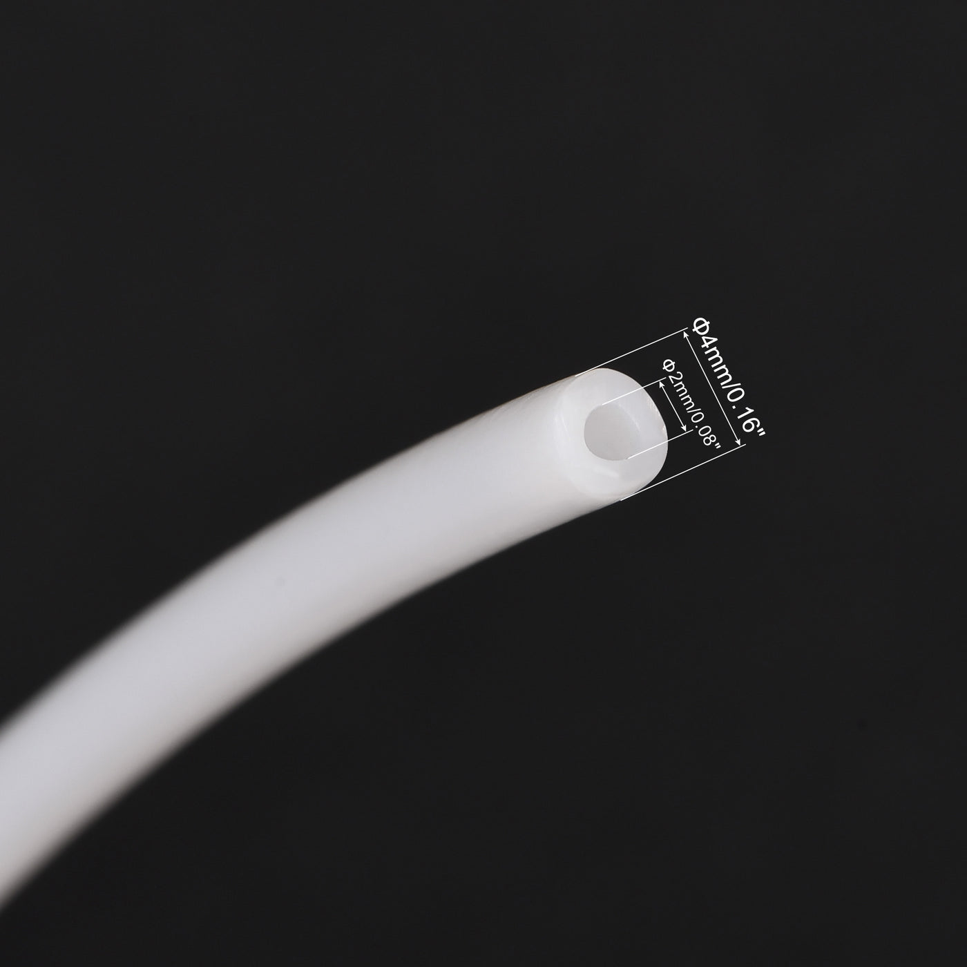 uxcell Uxcell PTFE Tubing Hose Multifunctional Insulating High Temperature Tube Pipe