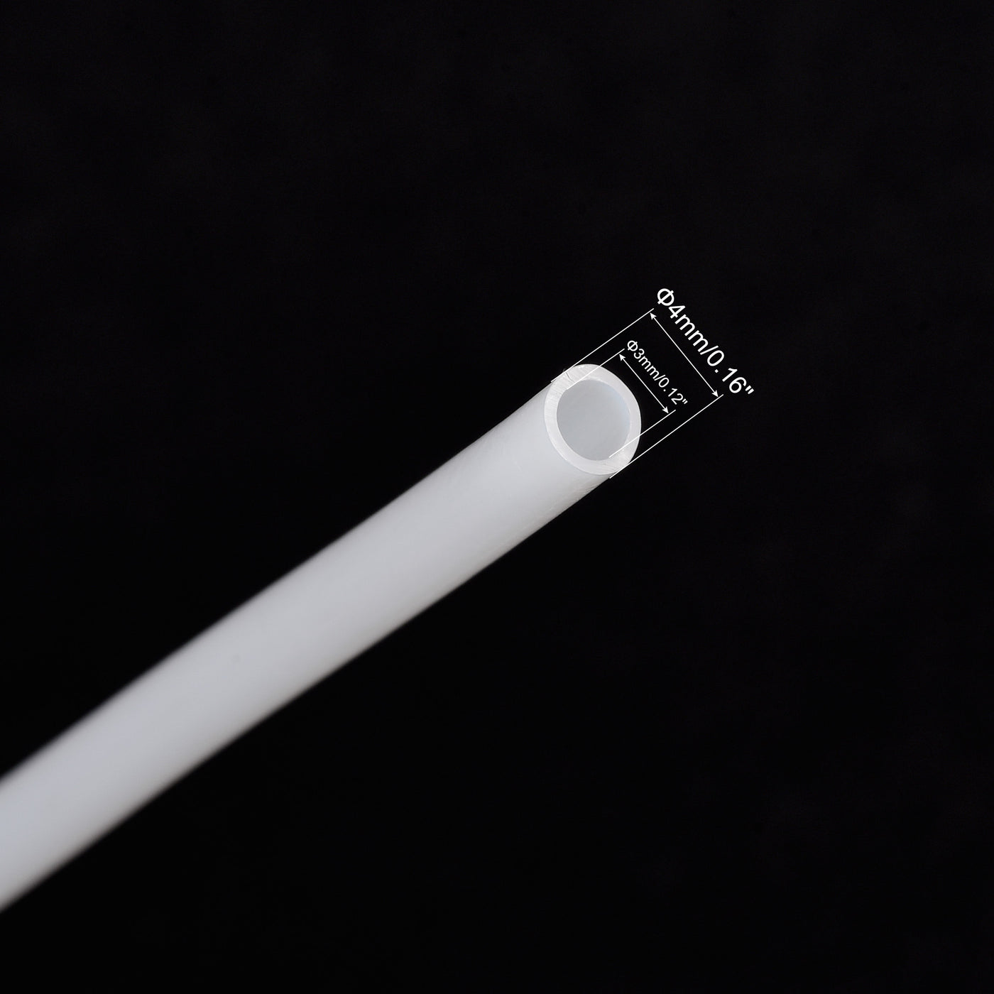 uxcell Uxcell PTFE Tubing Hose Multifunctional Insulating High Temperature Tube Pipe