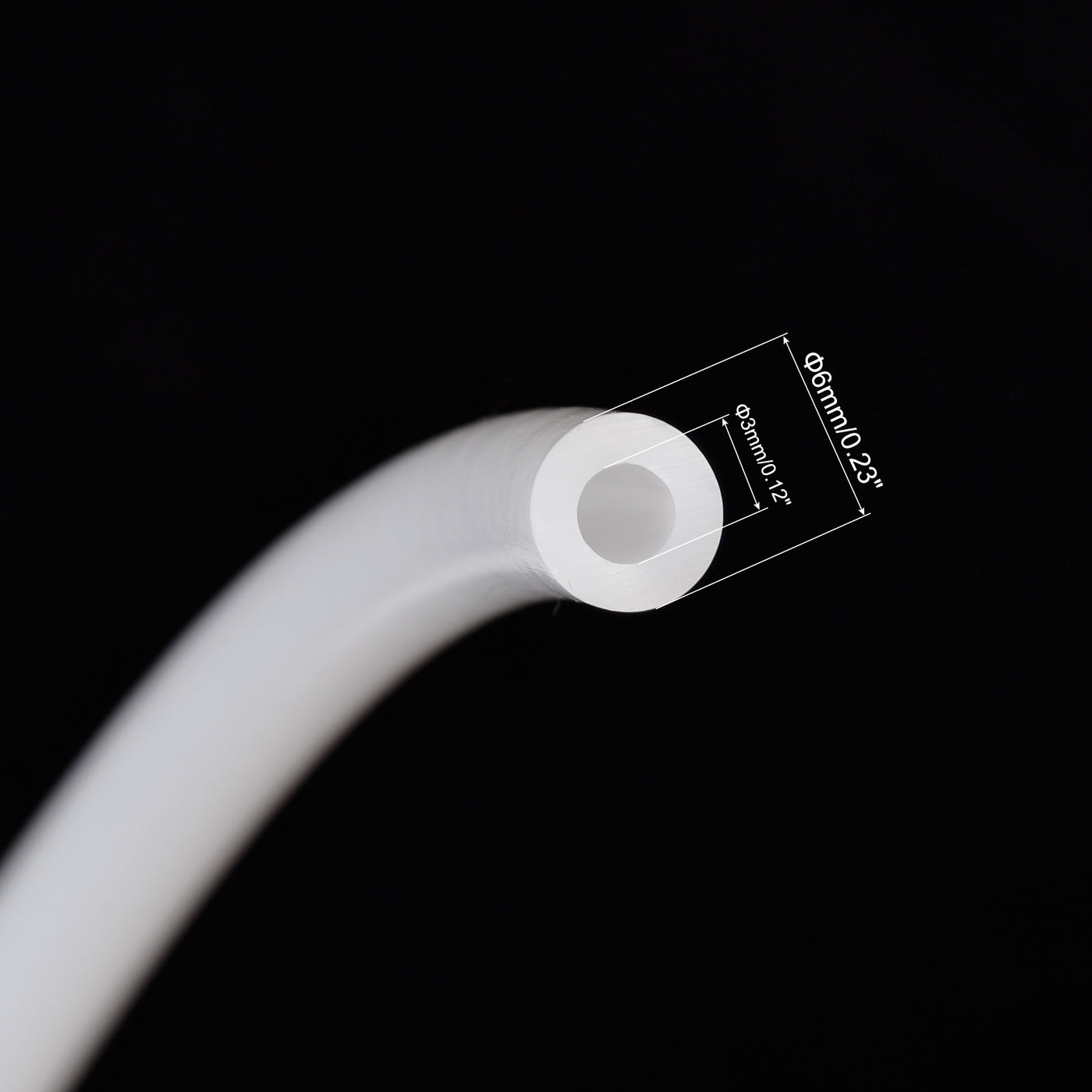 uxcell Uxcell PTFE Tubing Hose Multifunctional Insulating High Temperature Tube Pipe