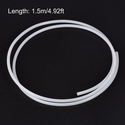 Harfington Uxcell PTFE Tubing Hose Multifunctional Insulating High Temperature Tube Pipe