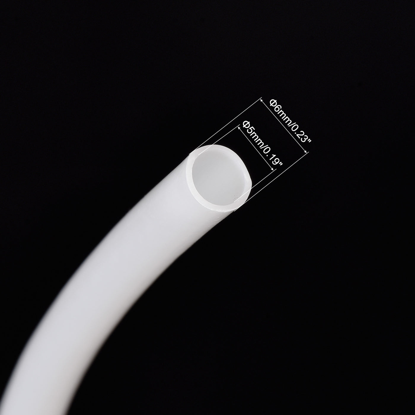 uxcell Uxcell PTFE Tubing Hose Multifunctional Insulating High Temperature Tube Pipe