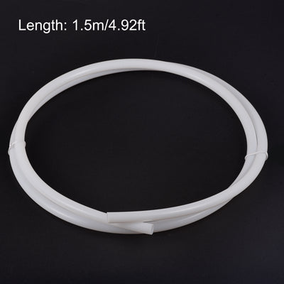 Harfington Uxcell PTFE Tubing Hose Multifunctional Insulating High Temperature Tube Pipe