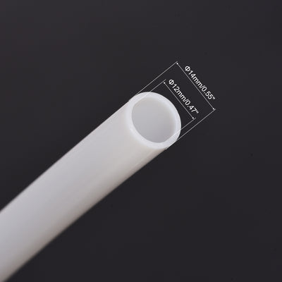 Harfington Uxcell PTFE Tubing Hose Multifunctional Insulating High Temperature Tube Pipe