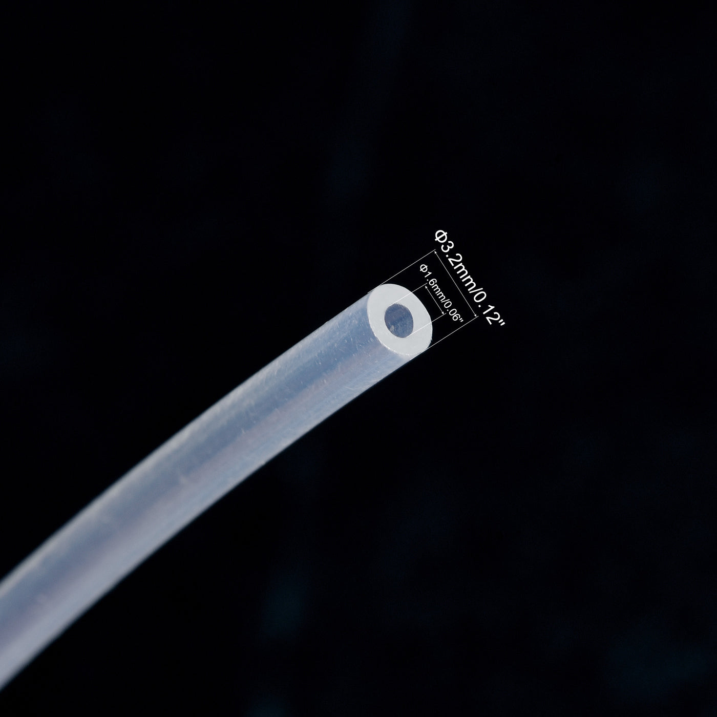 uxcell Uxcell PTFE Tubing Hose Multifunctional Insulating High Temperature Tube Pipe