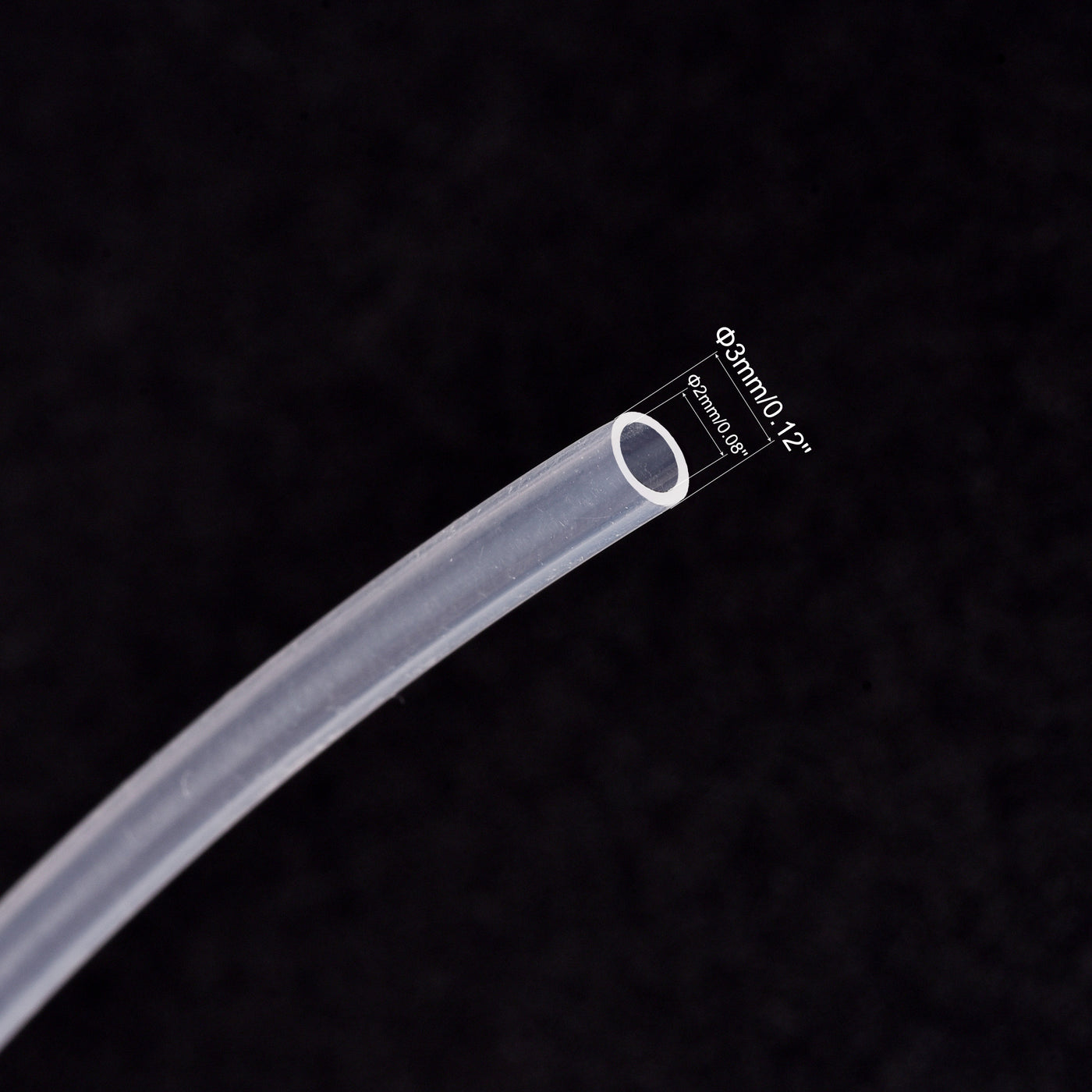 uxcell Uxcell PTFE Tubing Hose Multifunctional Insulating High Temperature Tube Pipe