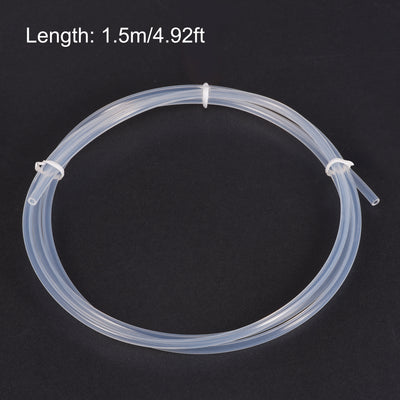 Harfington Uxcell PTFE Tubing Hose Multifunctional Insulating High Temperature Tube Pipe