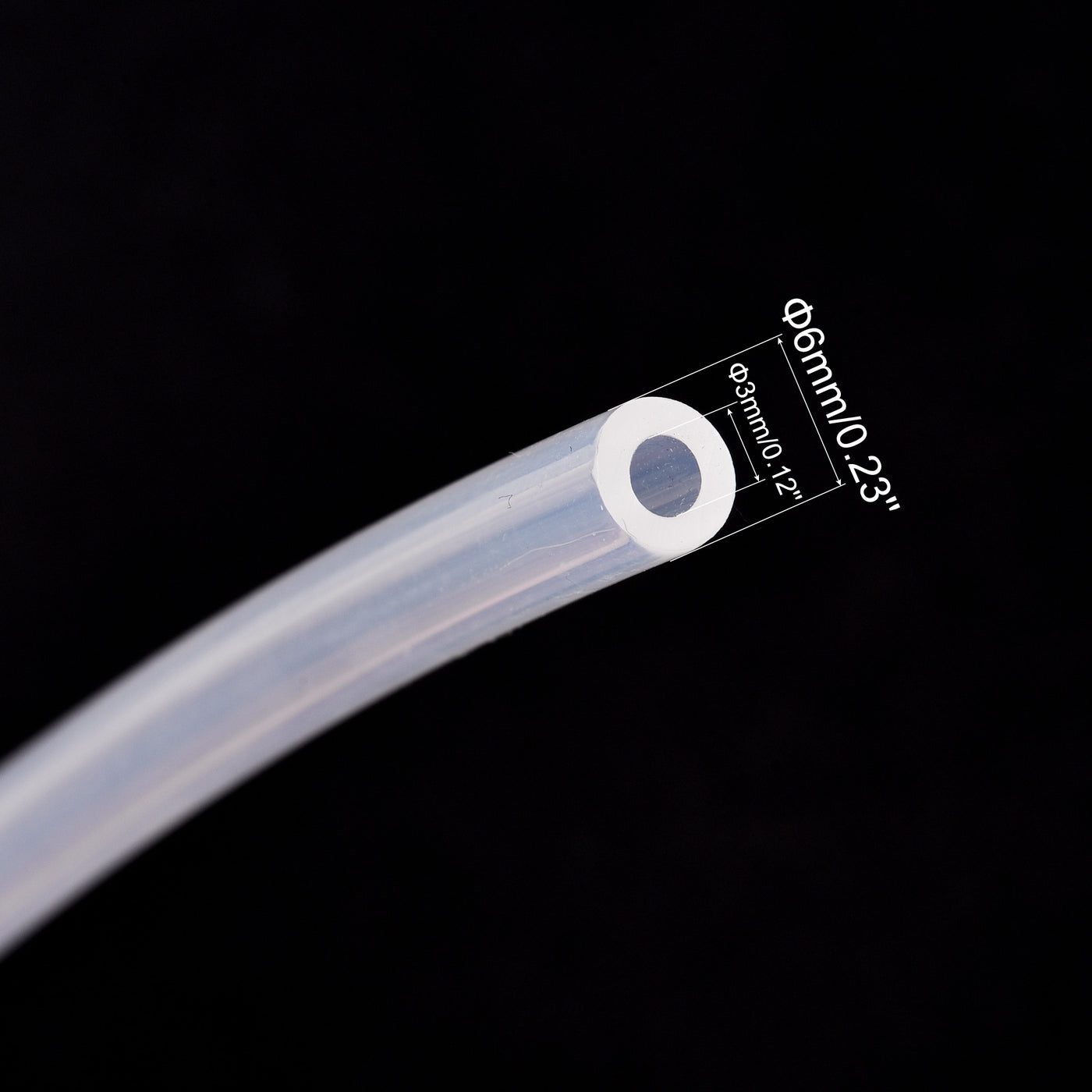 uxcell Uxcell PTFE Tubing Hose Multifunctional Insulating High Temperature Tubing Pipe