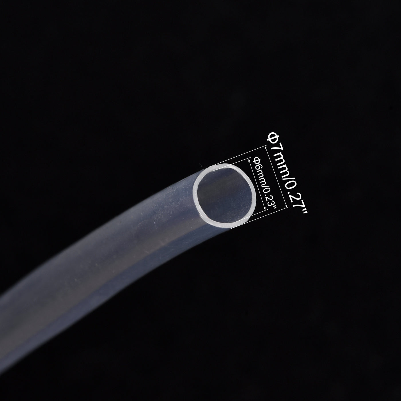 uxcell Uxcell PTFE Tubing Hose Multifunctional Insulating High Temperature Tube Pipe