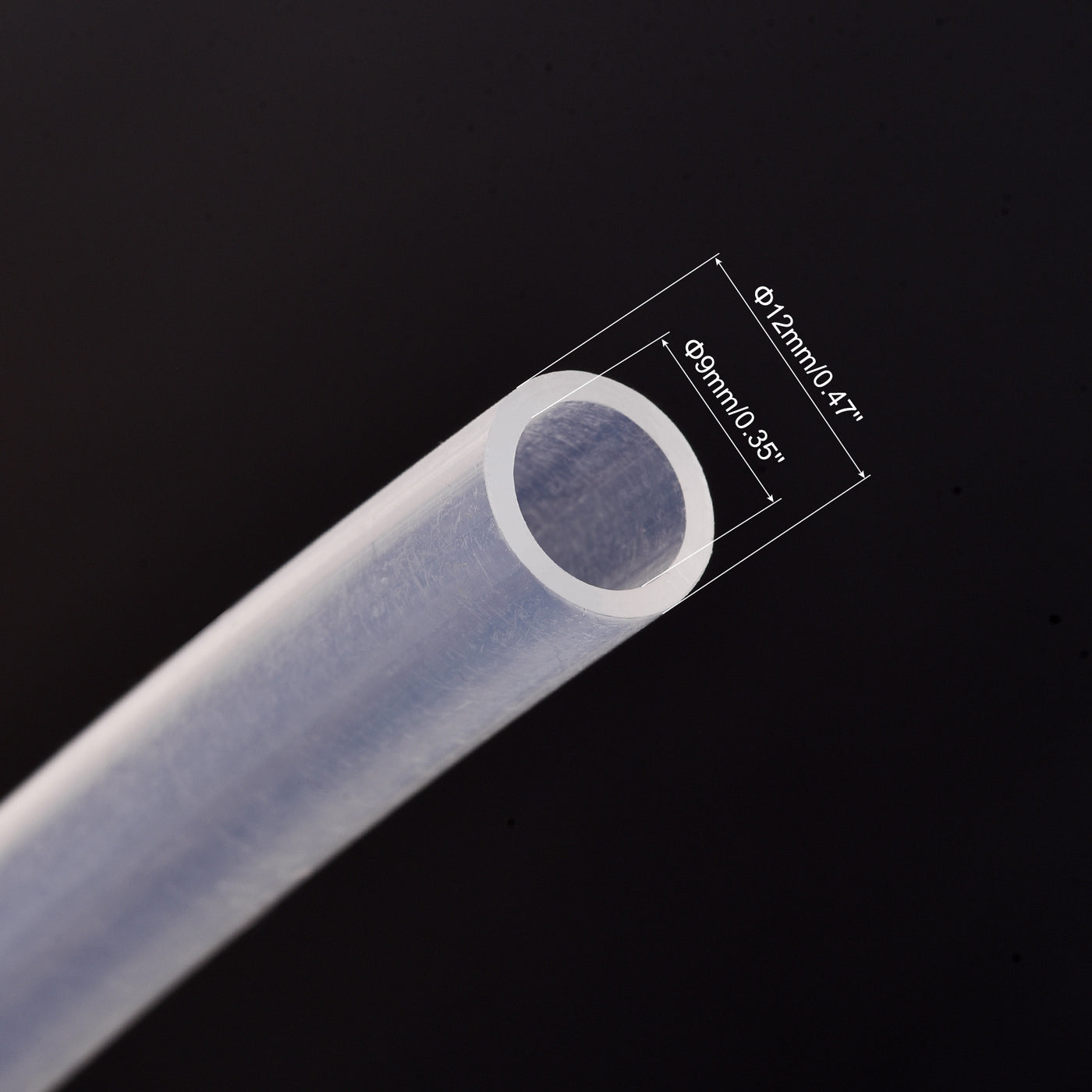 uxcell Uxcell PTFE Tubing Hose Multifunctional Insulating High Temperature Tube Pipe