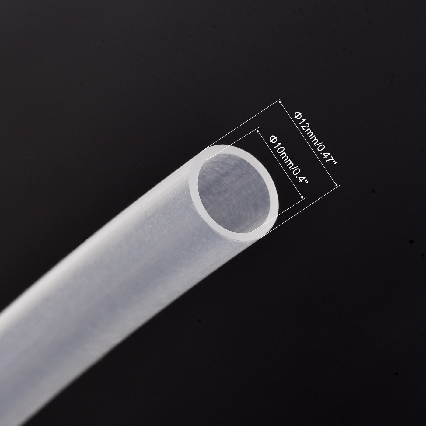 uxcell Uxcell PTFE Tubing Hose Multifunctional Insulating High Temperature Tube Pipe