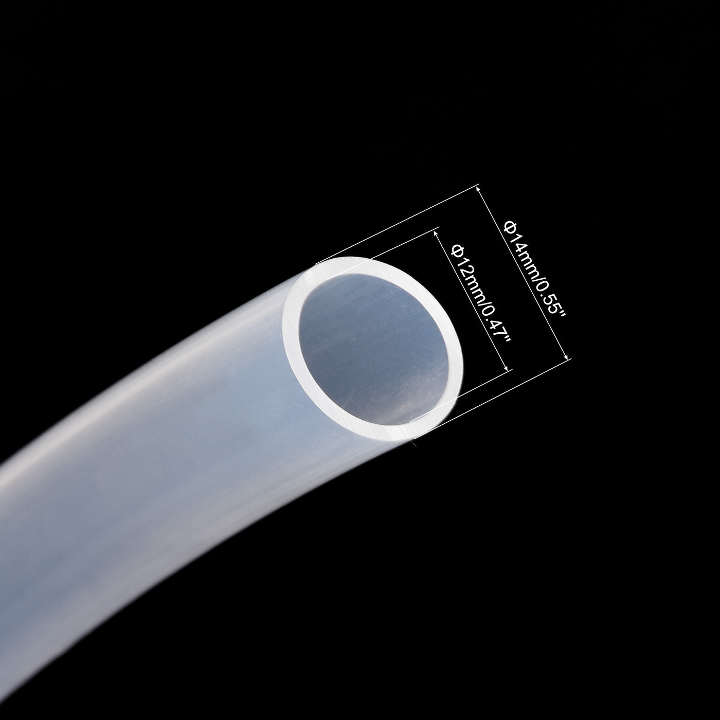 uxcell Uxcell PTFE Tubing Hose Multifunctional Insulating High Temperature Tube Pipe