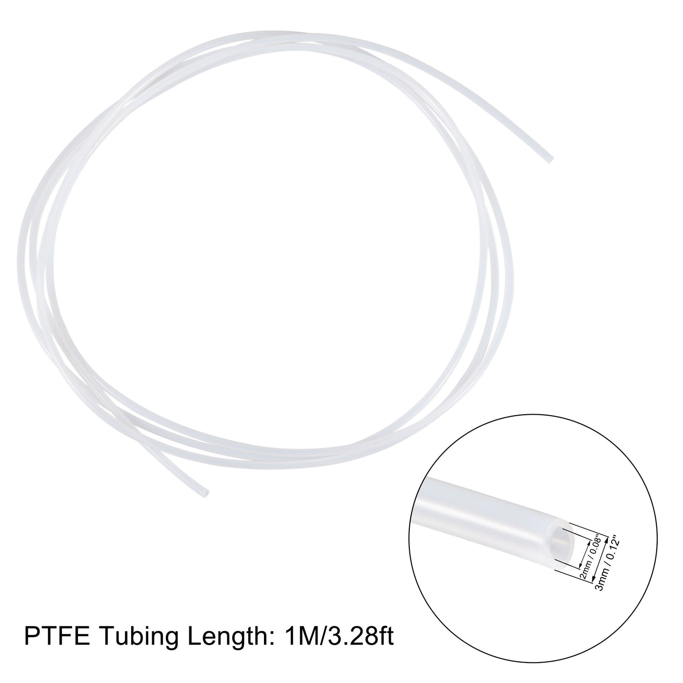 Harfington PTFE Tubing Hose High Temperature Multifunctional Pipe with Tubing Cutter