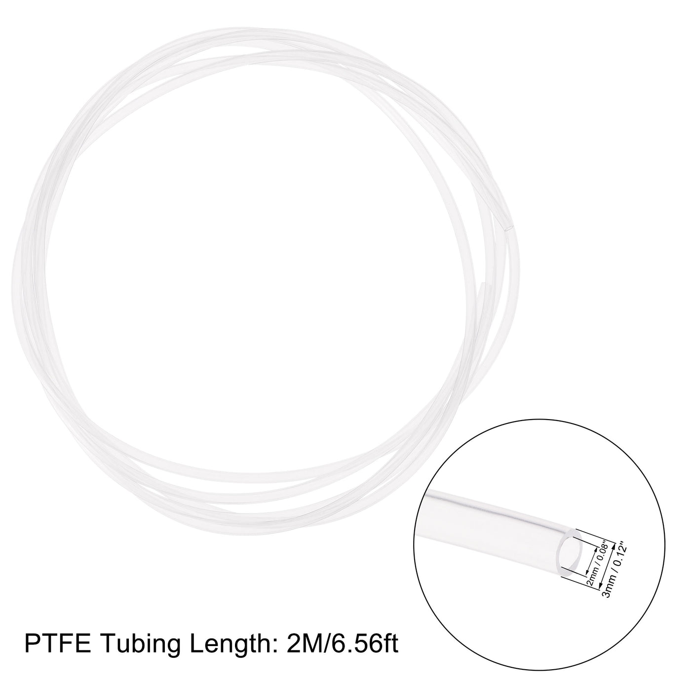 Harfington PTFE Tubing Hose High Temperature Multifunctional Pipe with Tubing Cutter