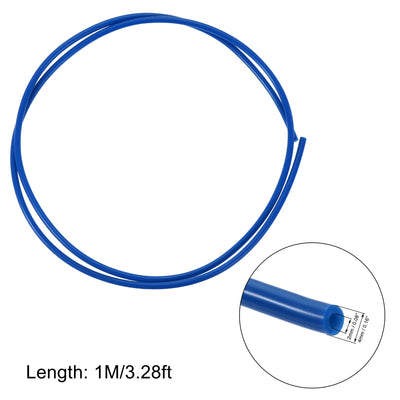 Harfington Uxcell PTFE Tubing Hose for 3D Printer Filament with Nozzles and Pneumatic Fittings
