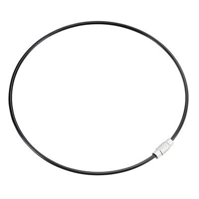 Harfington Wire Keychain Key Ring Loop Cables for Handbag Lanyard Zipper PVC Coated Stainless Steel