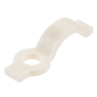 Harfington Uxcell LED Strip Mounting Brackets, Fixing Clips Clamps Holder for 3528 2835 Waterproof 8mm Wide LED Strip, with Screws, Beige Nylon 200Pcs