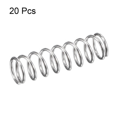 Harfington Uxcell 304 Stainless Steel Compression Spring 31.4N Load Capacity