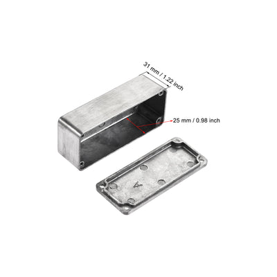 Harfington Uxcell 92mm x 38mm x 31mm Aluminum Boxes Guitar Pedal Effect Enclosure