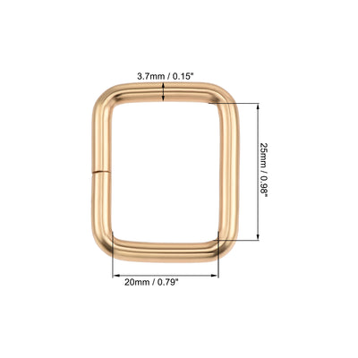 Harfington Metal Rectangle Ring Buckles for Bag Belt DIY
