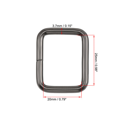 Harfington Metal Rectangle Ring Buckles for Bag Belt DIY
