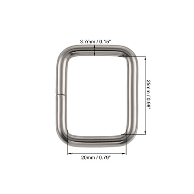 Harfington Metal Rectangle Ring Buckles for Bag Belt DIY