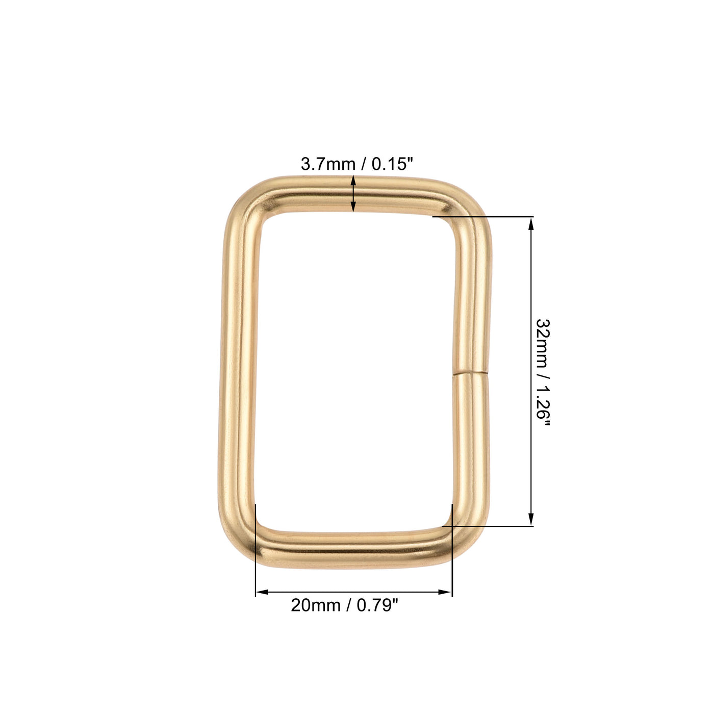 Harfington Metal Rectangle Ring Buckles for Bag Belt DIY