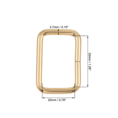 Harfington Metal Rectangle Ring Buckles for Bag Belt DIY