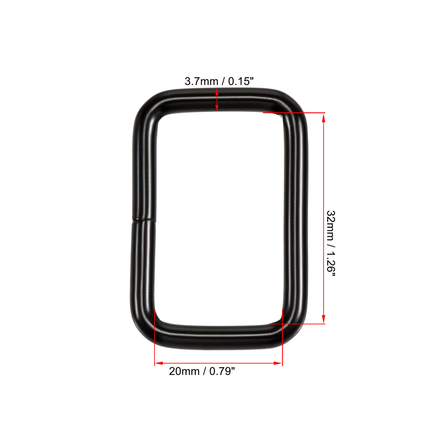 Harfington Metal Rectangle Ring Buckles for Bag Belt DIY