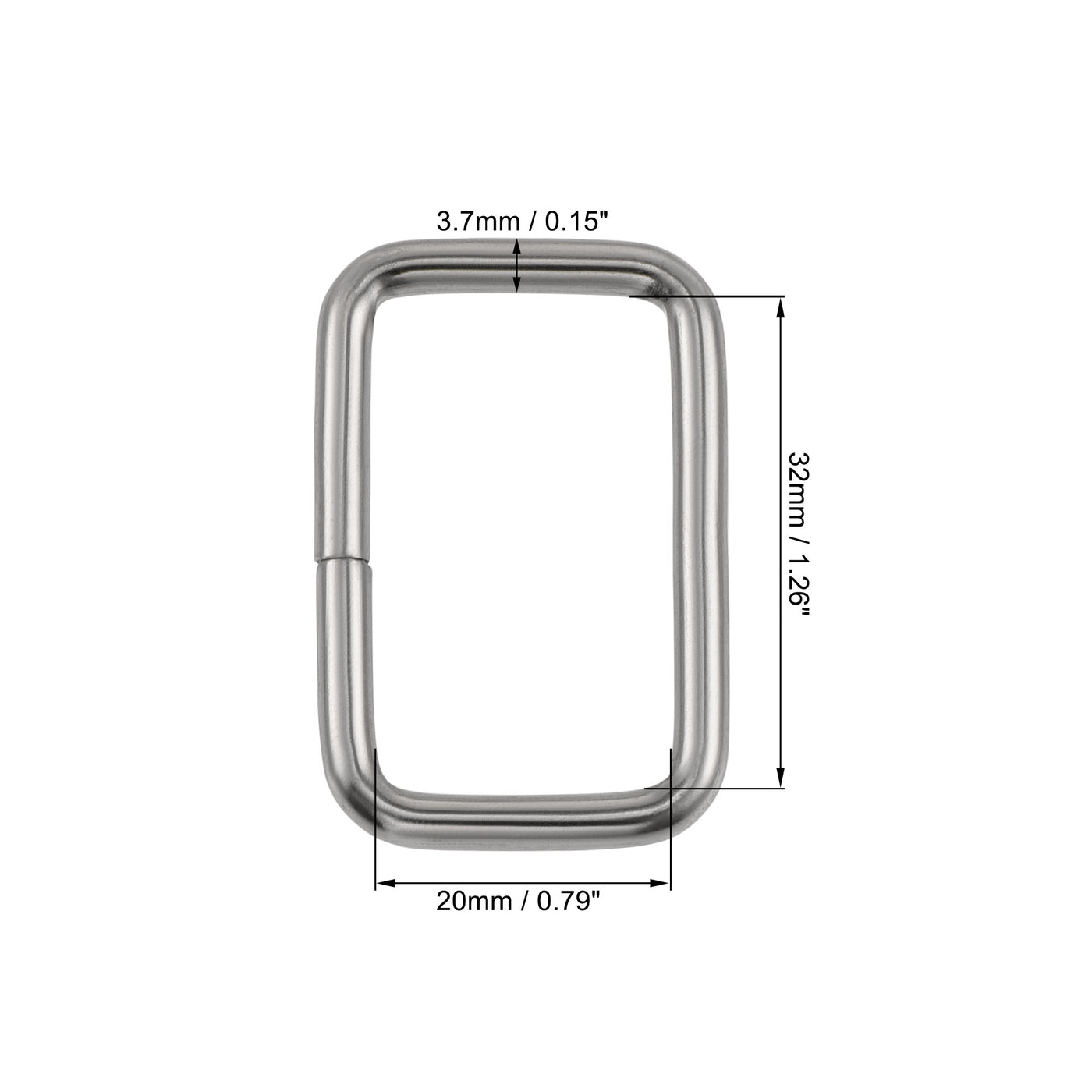Harfington Metal Rectangle Ring Buckles for Bag Belt DIY