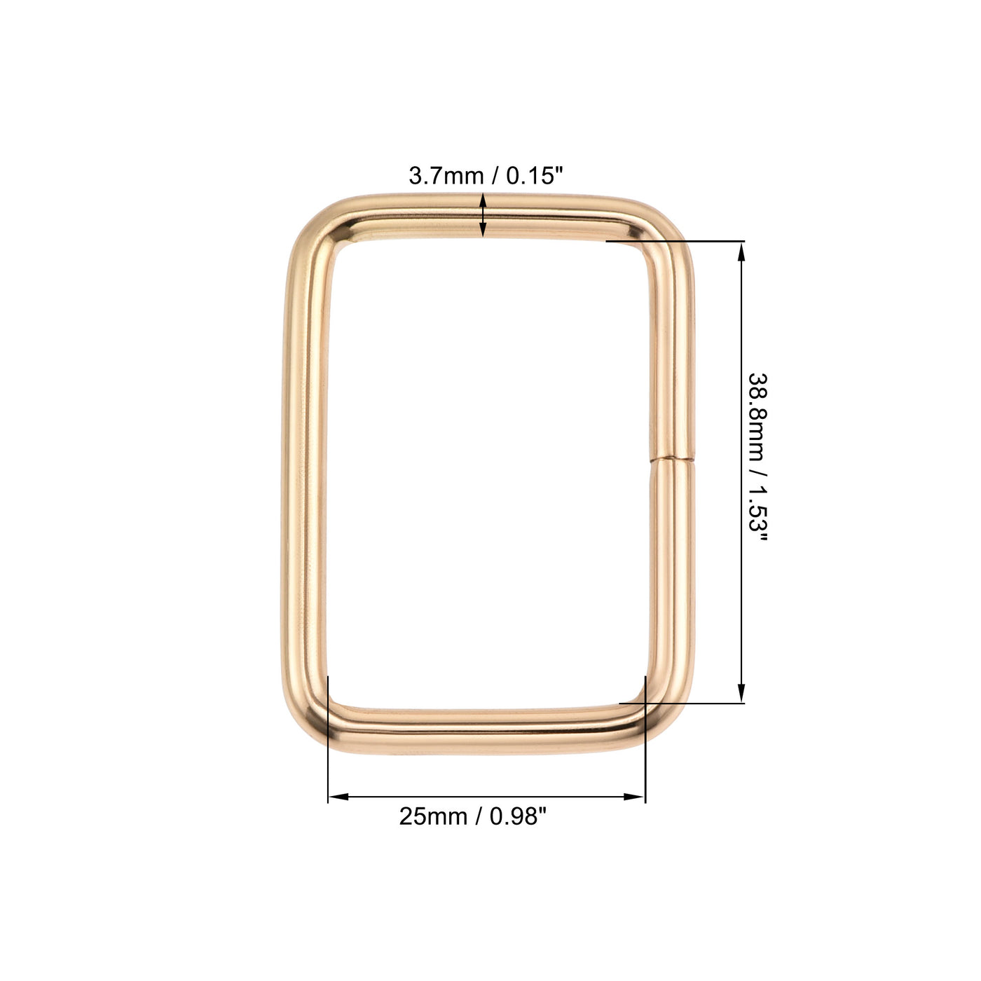 Harfington Metal Rectangle Ring Buckles for Bag Belt DIY