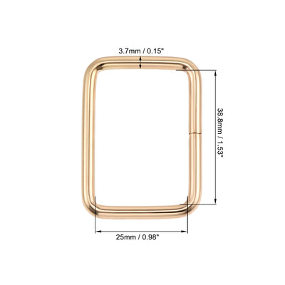 Harfington Metal Rectangle Ring Buckles for Bag Belt DIY