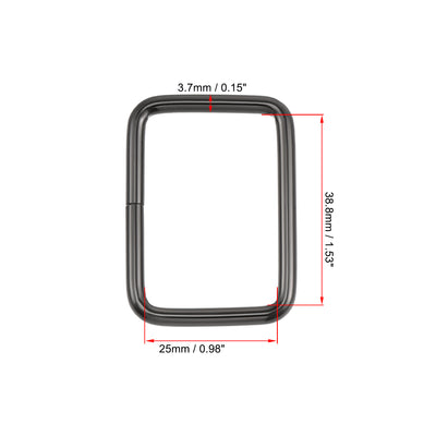 Harfington Metal Rectangle Ring Buckles for Bag Belt DIY