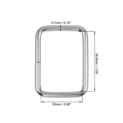 Harfington Metal Rectangle Ring Buckles for Bag Belt DIY