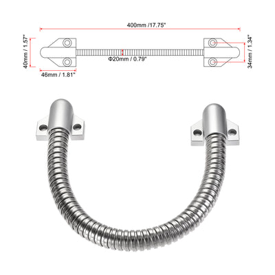 uxcell Uxcell Flexible Door Loop Wire Protector Sleeve with Ends 400mm x 14mm