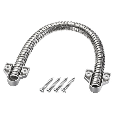 Harfington Uxcell Flexible Door Loop Wire Protector Sleeve with Ends 400mm x 14mm