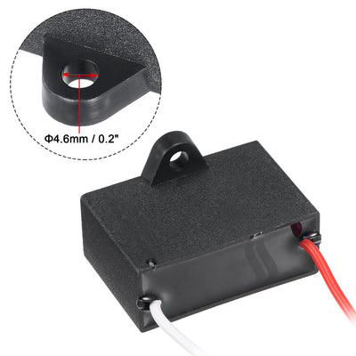 Harfington Uxcell Ceiling Fan Capacitor CBB61 6uF 450V AC 2 Wires Metallized Polypropylene Film Capacitor 47x32x19mm for Electric Fan Pump Motor Generator