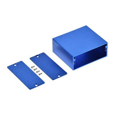 Harfington Uxcell 50mm x 58mm x 24mm Aluminum Electrical Project Case for Audio Amplifier Blue