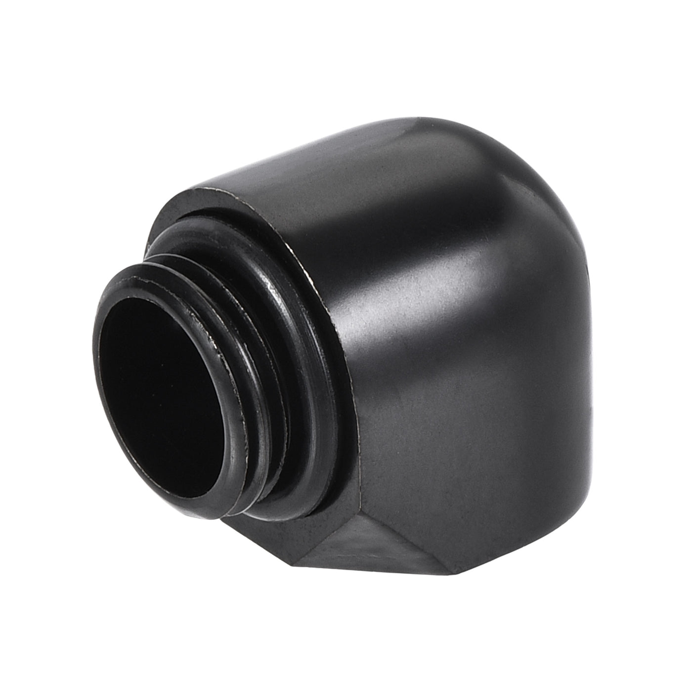 uxcell Uxcell 90 Male to Female Extender Fitting G1/4 for Water Cooling System Black 4pcs