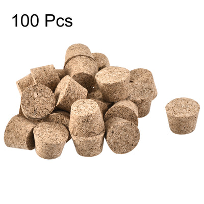 Harfington Tapered Cork Plugs Wooden Stoppers for Test Tubes Bottle